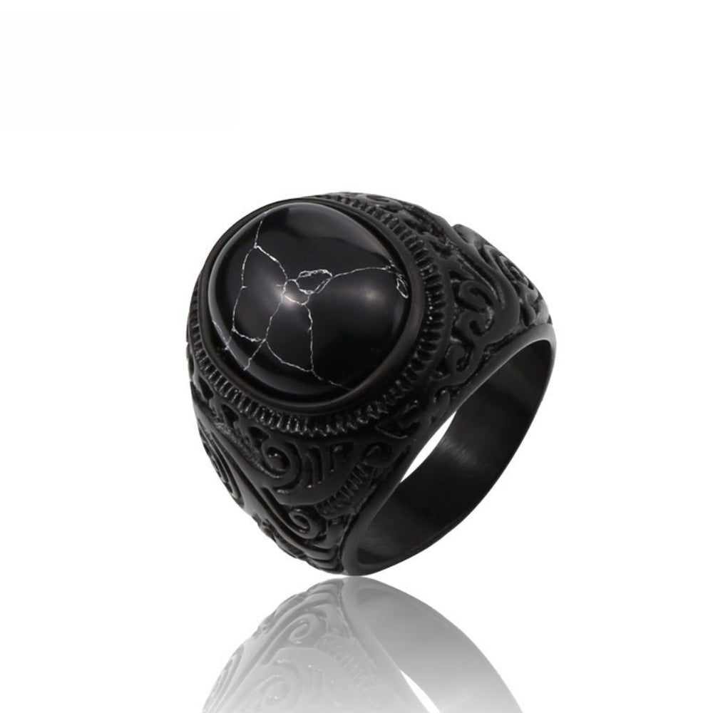 [ HEX_#0x0A ] CRACKED CORE MAZE SIGNET RING