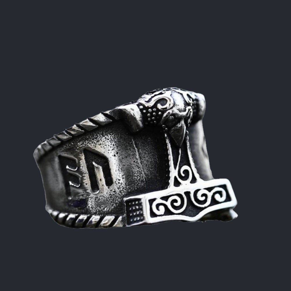 [ DECRYPT_#15X ] RUNIC MJOLNIR KILLSWITCH RING