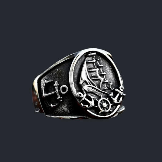 [ BUILD_#02B ] GHOST SHIP ENCRYPTED SIGNET RING