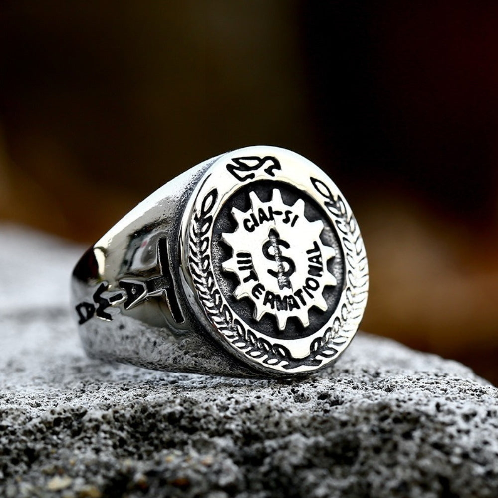 [ NODE_#09A ] CYBER CAPITAL GEAR SIGNET RING