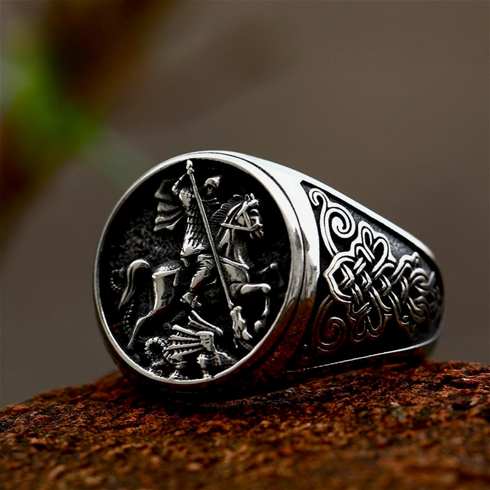 KRONIV "Neon Slayer" Cyberpunk Signet Ring