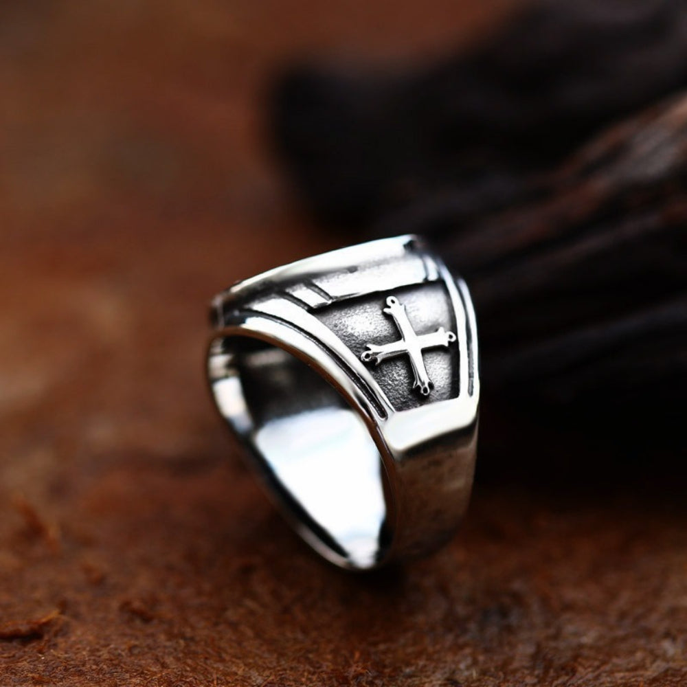 [ DECRYPT_#09R ] ST. BENEDICT EXORCISM SHIELD RING